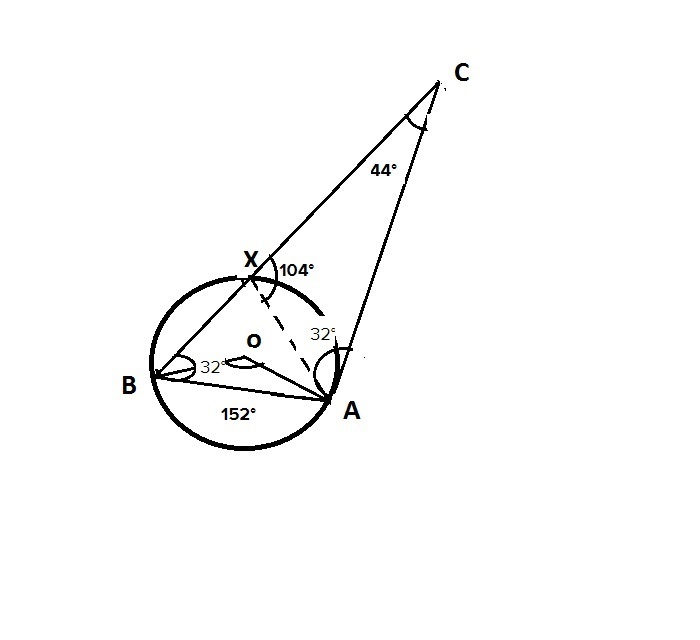 triangle with circle outside